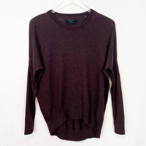 All Saints Sweater Wool Merino  Cut Out Elbow Jumper Size S